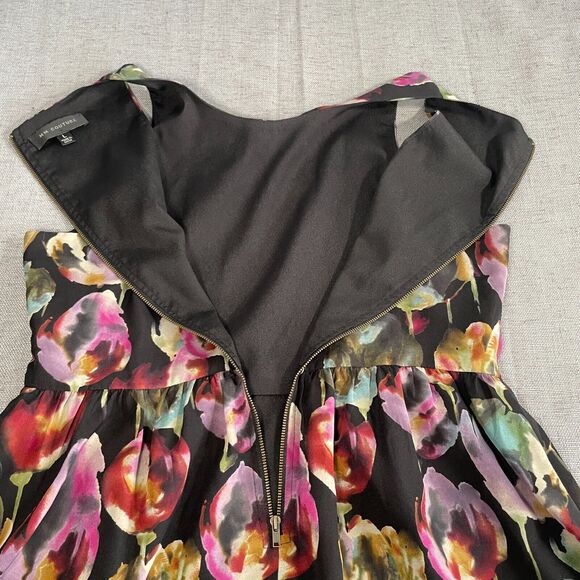 MM Couture by Miss Me Dress Women's Size Large Floral Flare Sleeveless - Picture 9 of 12